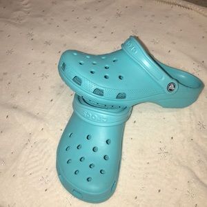 Baby blue Crocs